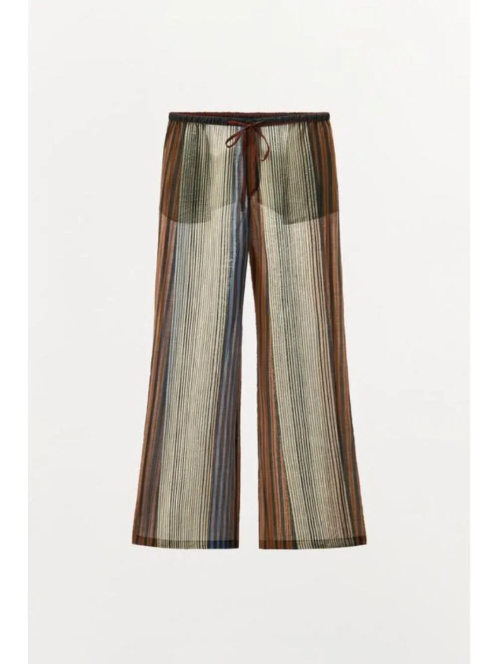 ZARA ZW COLLECTION STRIPED PAJAMA PANTS